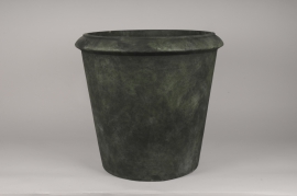 A055OZ Green concrete pot D57cm H54cm
