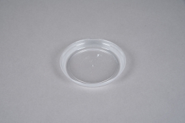 A056K7 Soucoupe en plastique transparente D12cm