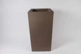 A057AT Taupe plastic pot 41x41cm H79.5cm