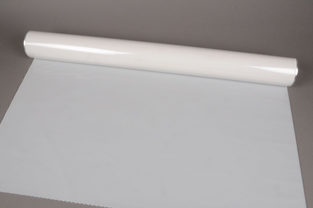 Roll of cellophane tube white 80cmx50m