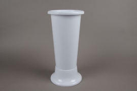 A061T7 Vase en plastique blanc D18cm H45cm