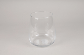 A063NH Glass vase D14cm H17cm