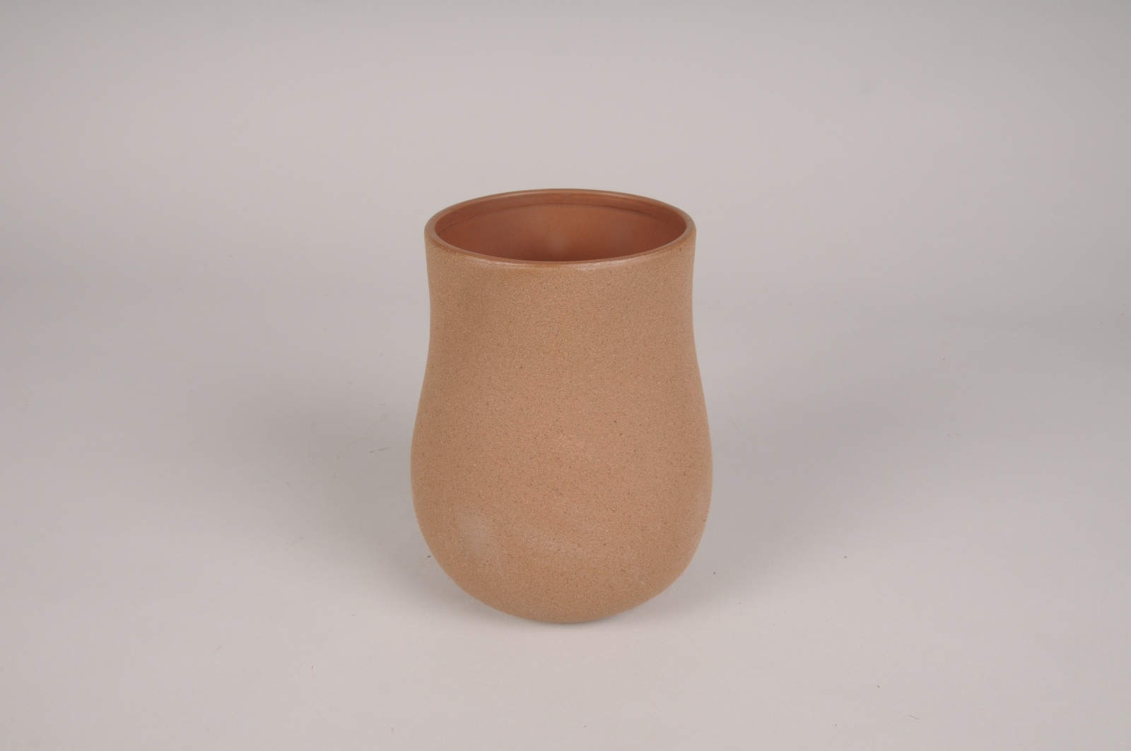 Vase en grès terracotta D14cm H17.5cm