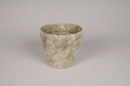 A068OZ Rustic concrete planter D16.5cm H15cm