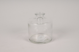 A071NH Vase bouteille en verre D9cm H10cm