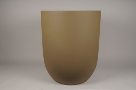 A071VV Pot en fibre marron D62cm H73cm