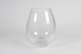 A074P5 Clear glass vase D23cm H30.5cm