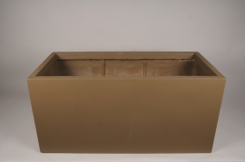 A074VV Brown fiber planter 80x36.5cm H37cm