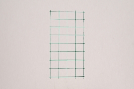 A075SF Treillis de jardin en métal carré vert 75x150cm