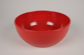 A077A8 Red ceramic bowl D30cm H11cm