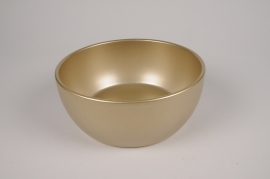 A078A8 Golden ceramic bowl D22.5cm H9.5cm