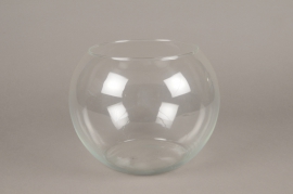 A078IH Glass bowl vase D25cm H19cm