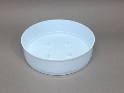 A078T7 Bag of 12 blue plastic bowls D13cm H3.5cm