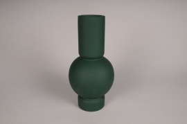 A079I4 Dark green ceramic vase D17cm H35cm