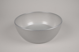 A081A8 Silver ceramic bowl D30cm H11cm