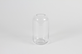 A081P5 Clear glass vase D8cm H14.5cm