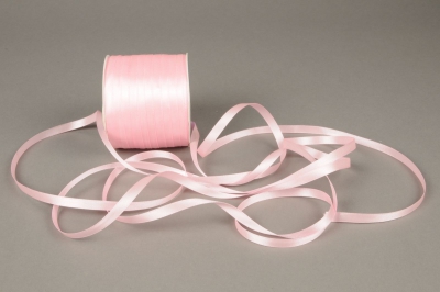 A081UN Ruban satin rose 6mm x 100m