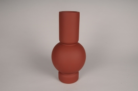 A082I4 Terracotta ceramic vase D17cm H35cm