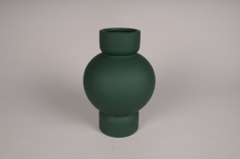 A083I4 Dark green ceramic vase D17cm H25cm