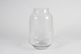 A084P5 Clear glass candle jar D20cm H32cm