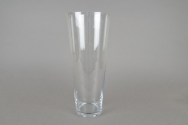 A084PQ Vase en verre conique D25 H90cm 