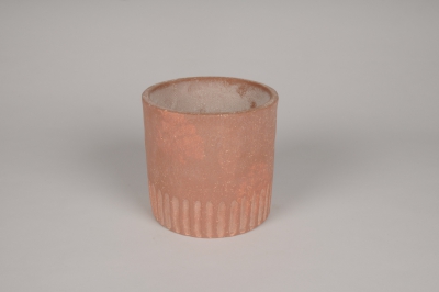 A085OZ Terracotta concrete planter D15cm H15cm