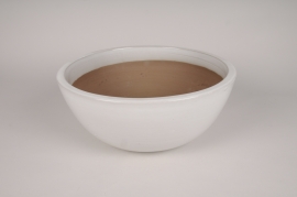 A085P0 White ceramic bowl D36cm H14.5cm