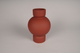 A086I4 Terracotta ceramic vase D17cm H25cm