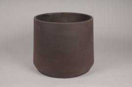 A086LC Brown cement pot D44cm H37cm