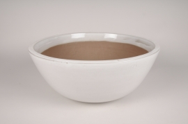 A086P0 White ceramic bowl D43cm H17.5cm