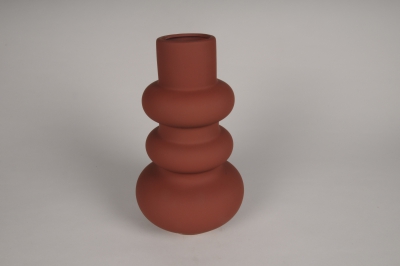 A090I4 Vase en c�ramique terracotta D17cm H29cm