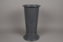 A091T7 Grey plastic vase D22cm H50cm
