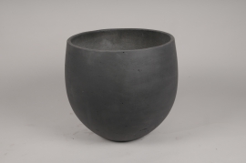 A092LC Pot en ciment anthracite D47cm H42.5cm