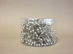 A094MG Boîte de 500 perles argent sur épingle 6x65mm