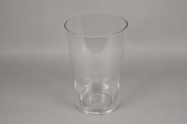 A094PQ Conical glass vase D23.5cm H40cm