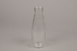 A096PM Pack of 12 glass bottle D7cm H21cm