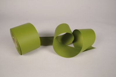 A096RB Green bereavement ribbon 75mm x 50m
