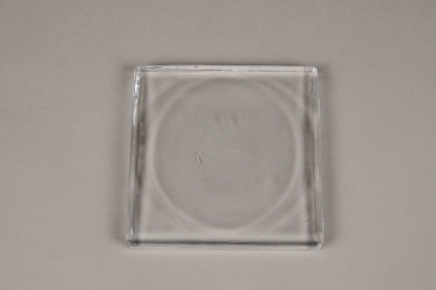 A096W3 Plateau pr�sentoir en verre 13x13cm