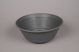 A102H7 Dark grey plastic bowl D27.5cm H11cm