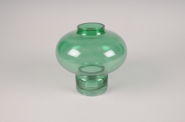 A102K9 Vase en verre vert D20cm H20cm