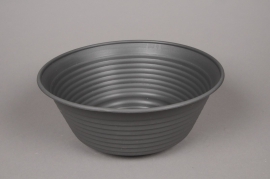 A104H7 Dark grey plastic bowl D36cm H14.5cm