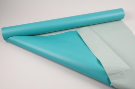 A105QX Rouleau de papier kraft turquoise /vert 80cmx50m