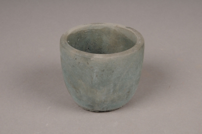 A105TN Cache-pot en b�ton vert D8.5cm H7.5cm