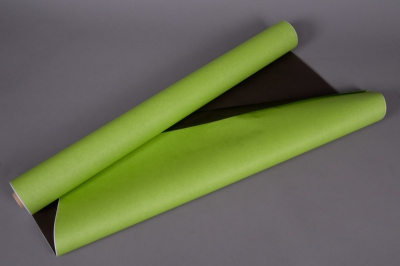A107QX Rouleau de papier kraft vert pomme / chocolat 80cmx50m