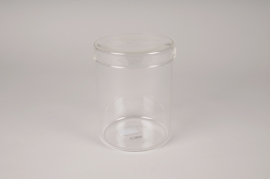 A108DQ Glass jar with cover D12cm H16cm