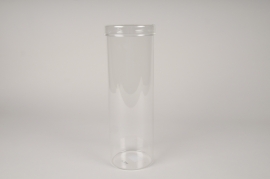 A110DQ Glass jar with cover D10cm H30cm