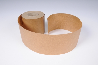 A110RB  Recycled kraft bereavement ribbon 75mm x 50m
