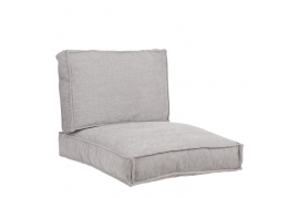 A112DQ Set of 2 grey fabric cushions 