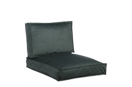 A113DQ Set of 2 green fabric cushions 