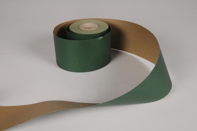 A113RB Green bereavement ribbon 75mm x 50m